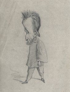 Caricatura del giornalista Theodore Pelloquet, 1858